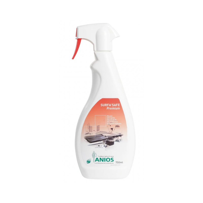 Surfa' Safe Premium - Mousse détergente désinfectante - Spray 750ml