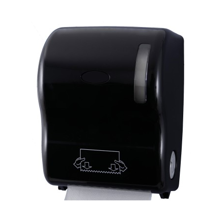 Distributeur Autocoup Manuel Noir - Pour rouleaux Essuies-mains