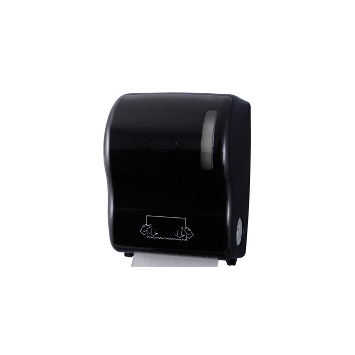 Distributeur Autocoup Manuel Noir - Pour rouleaux Essuies-mains