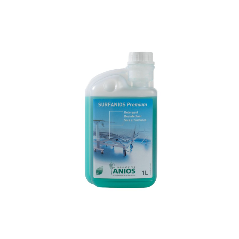 Surfanios Premium - Détergent désinfectant sols et surfaces - Bidon doseur 1L