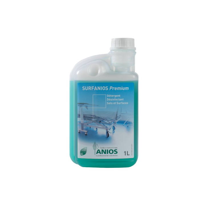 Surfanios Premium - Détergent désinfectant sols et surfaces - Bidon doseur 1L