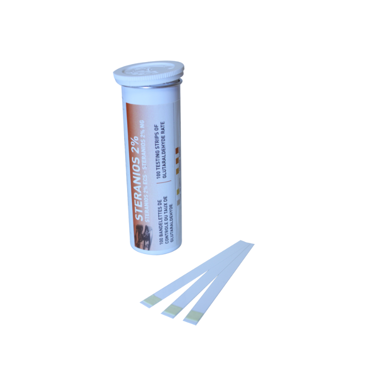 Steranios 2% - Désinfectant dispositifs médicaux PAE - Tube de 100 bandelettes