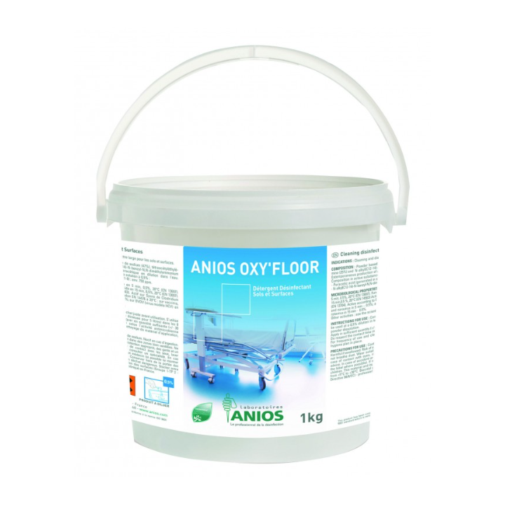 Anios Oxy' Floor - Poudre nettoyante désinfectante - Seau de 1KG
