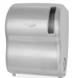 Distributeur Autocoup Manuel Inox brossé- Pour rouleaux Essuies-mains