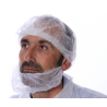 Cache barbe - Non tissé blanc - Carton de 1000