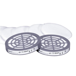 Préfiltres dont 2 adaptateurs - Pour demi masque 16400 Jupiter - Kit de 6