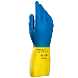 Alto 405 - Gants de ménage bi-couleur néoprène / latex - Taille 9  - 1 paire