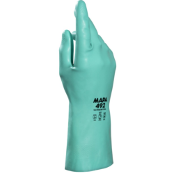 Ultranitril 492 - Gants de ménage nitrile verts - Taille 7  - 1 paire