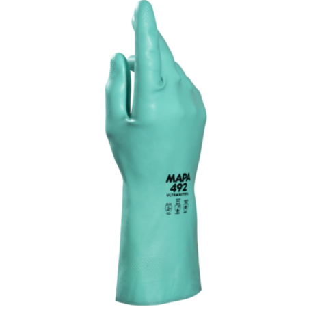 Ultranitril 492 - Gants de ménage nitrile verts - Taille 8 - 1 paire