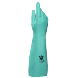 Ultranitril 480 - Gants de ménage nitrile verts - Taille 9  - 1 paire