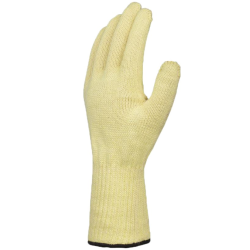 Gants Kevlar tricoté - Gants anti-coupure et anti-chaleur jaune - Taille Unique  - 1 paire