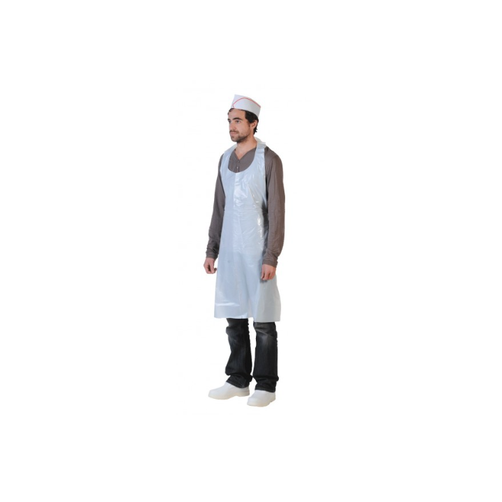 Tablier de protection PE BD Blanc - Taille Unique - Carton de 1000