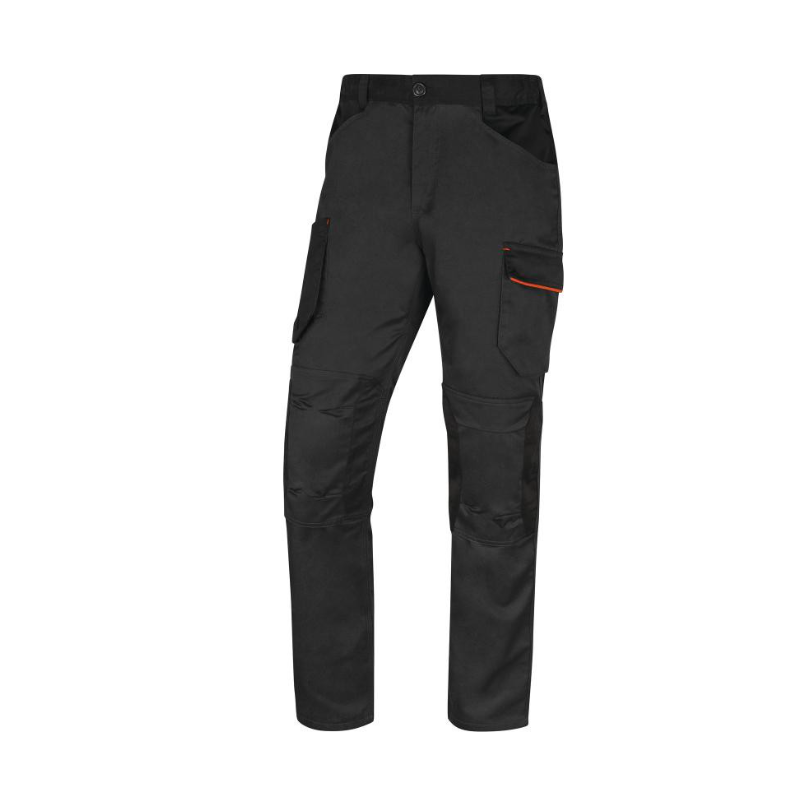 M2PA3STR - Pantalon de travail polycoton gris/orange - Taille XXL