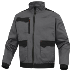 M2VE3 - Veste de travail polyester/coton gris foncé - Taille XXL