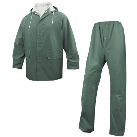 Ensemble de pluie enduit double face pvc - Taille M