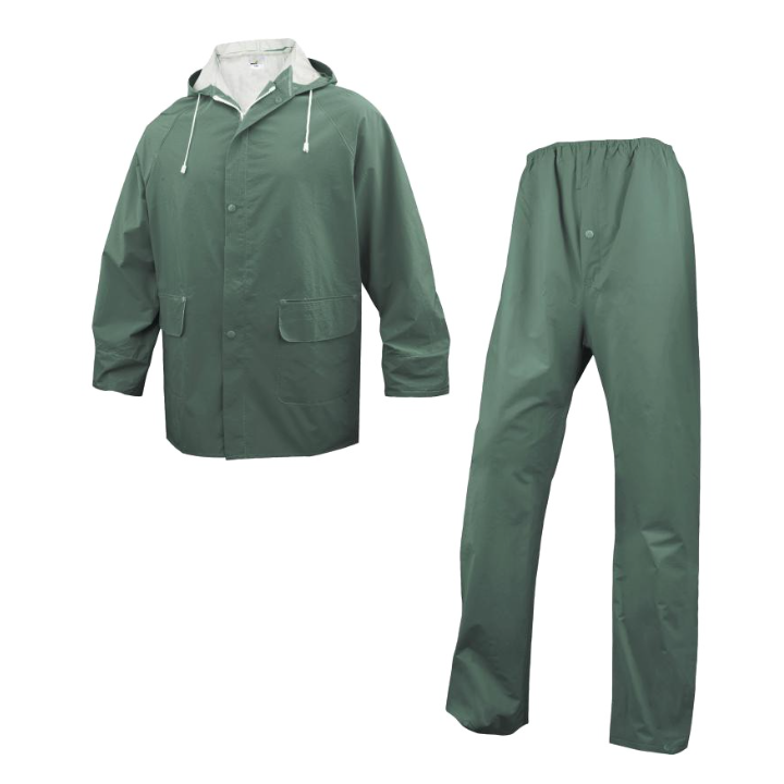 Ensemble de pluie enduit double face pvc - Taille M