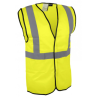 Gilet haute visibilité polyester / Bande réfléchissantes - Taille M