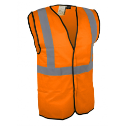 Gilet haute visibilité polyester / Bande réfléchissantes - Taille XXL
