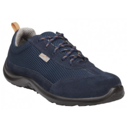Como S1P SRC - Chaussures basses cuir croute bleues - Taille 36