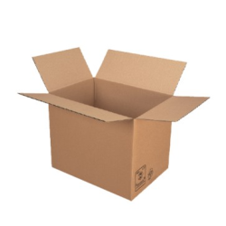 Caisse carton simple - Simple cannelure - Paquet de 20