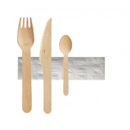 Kit couverts en bois - Carton de 250