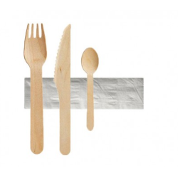 Kit couverts en bois - Carton de 250