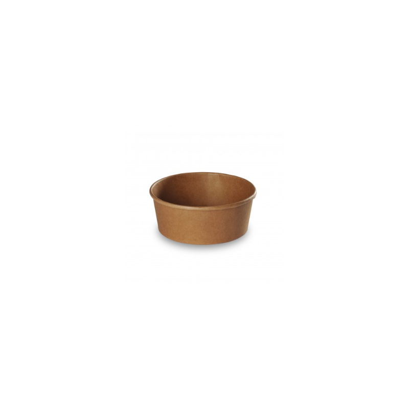 Pot rond brun - En kraft - 1000ml - Carton de 300