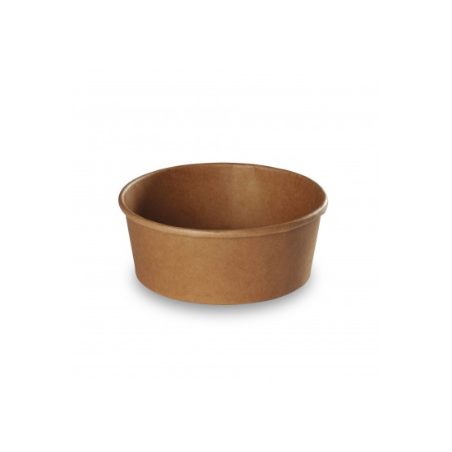 Pot rond brun - En kraft - 1300ml - Carton de 300