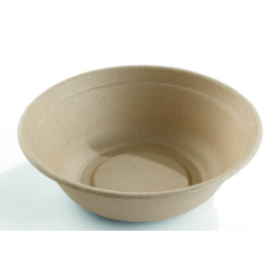 Saladier rond - En pulpe de canne - 1000ml - Carton de 500