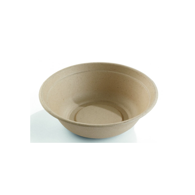 Saladier rond - En pulpe de canne - 1000ml - Carton de 500