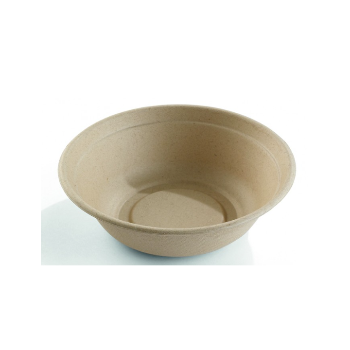 Saladier rond - En pulpe de canne - 1000ml - Carton de 500