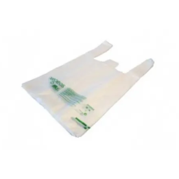 Sacs à bretelles blancs - Biodégradables - Carton de 1500
