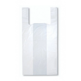 Sacs à bretelles blancs - Recyclables - Carton de 500