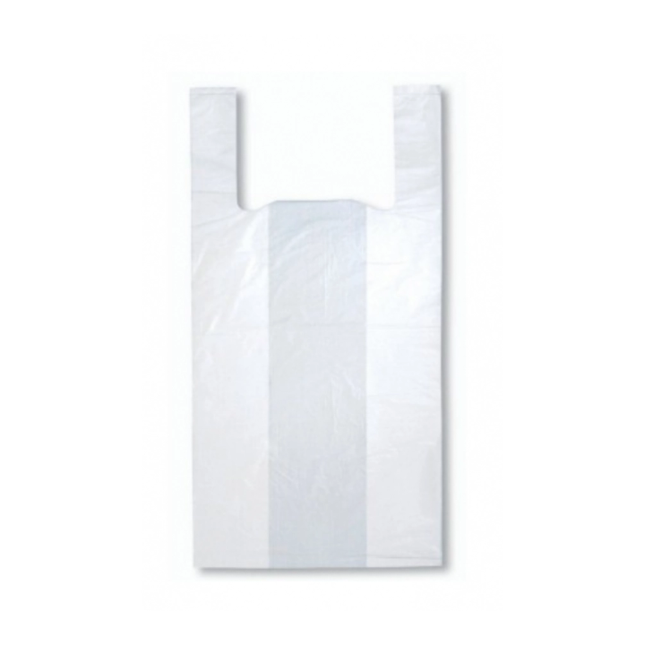Sacs à bretelles blancs - Recyclables - Carton de 500