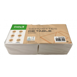 Serviette - Pure ouate blanche - Carton de 4000