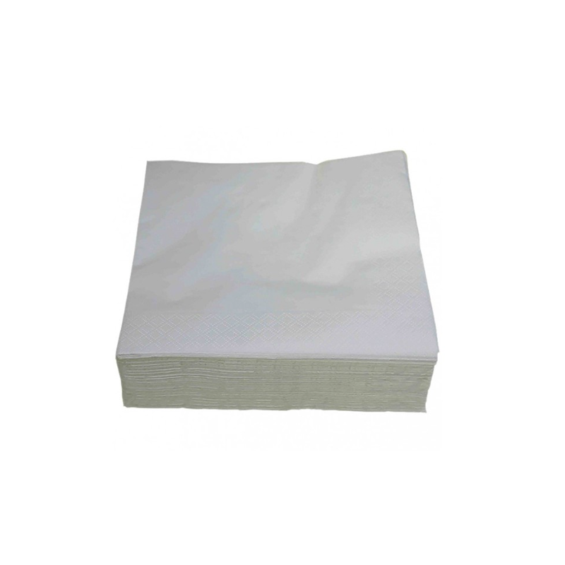 Serviette Airlaid -Blanche - Carton de 800