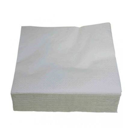 Serviette Airlaid -Blanche - Carton de 800