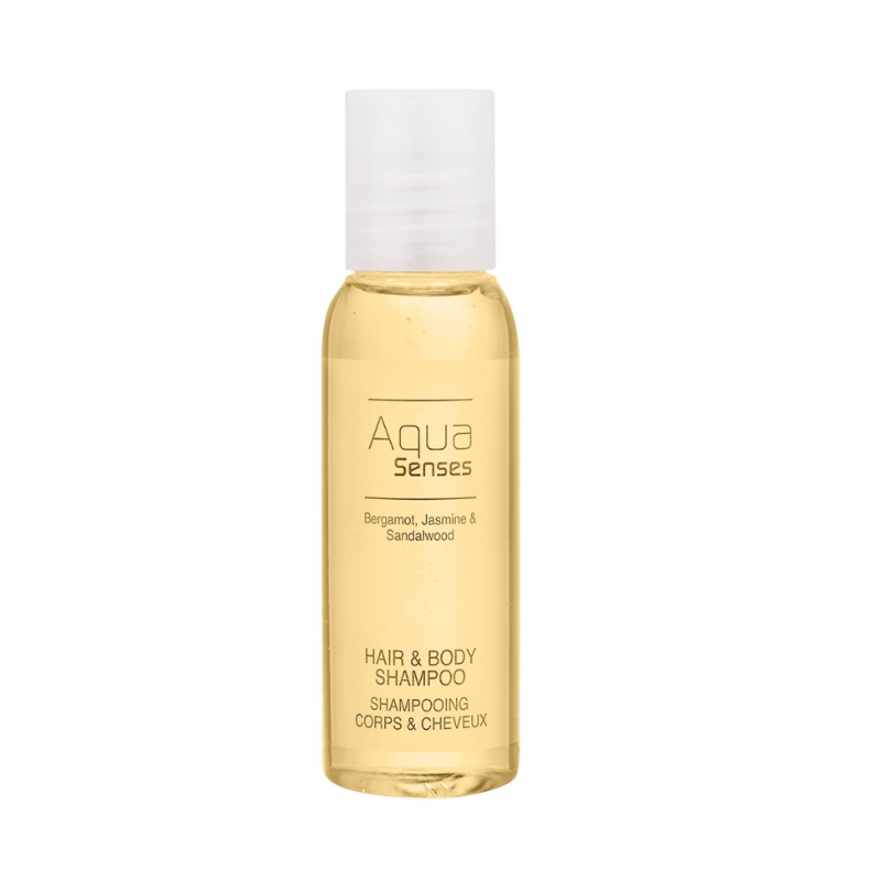 Gel corps et cheveux - Aqua senses - Flacon 35ml - Carton de 300