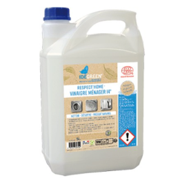 Respect'Home Vinaigre d'alcool 14° - Nettoyant détartrant multi-surfaces- Bidon 5L