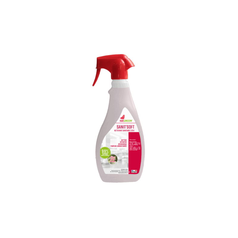 Sanit'Soft - Nettoyant Sanitaire 3 en 1 PAE - Spray 750ml