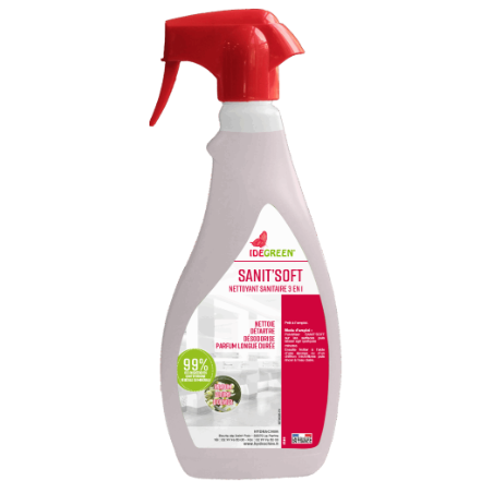 Sanit'Soft - Nettoyant Sanitaire 3 en 1 PAE - Spray 750ml