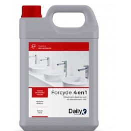 Forcyde 4 en 1 Dailyk - Détergent Détartrant Désinfectant PAE - Bidon 5L