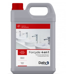 Forcyde 4 en 1 Dailyk - Détergent Détartrant Désinfectant PAE - Bidon 5L