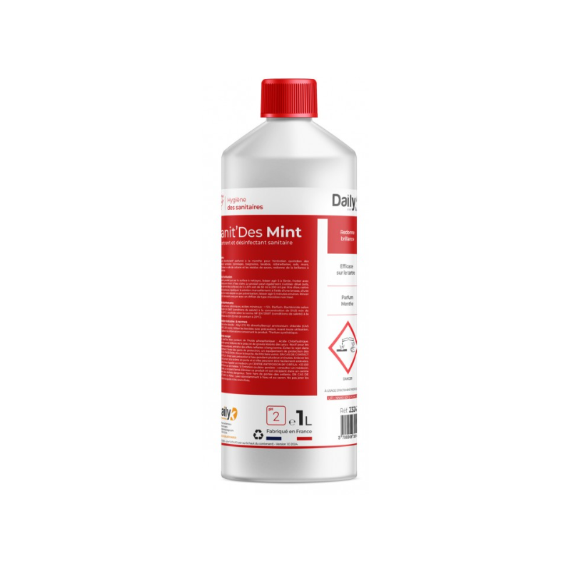 Sanit' Des Mint Dailyk - Détartrant Désinfectant - Bidon 1L