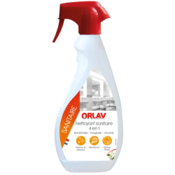 Nettoyant Sanitaire 4 en 1 Orlav - Détartrant Désinfectant Désodorisant PAE- Spray 750ml