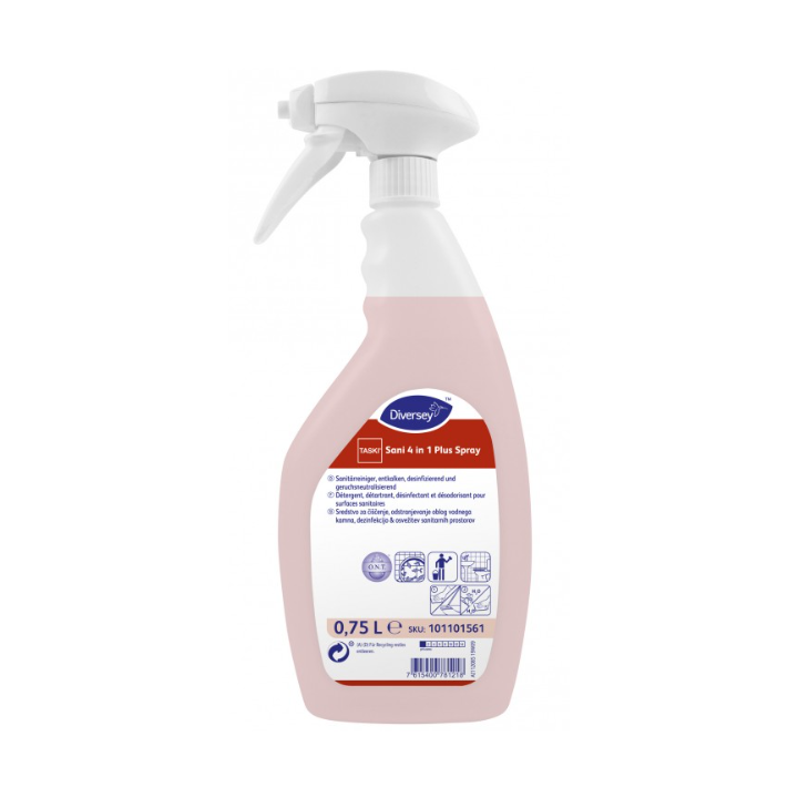 Taski Sani 4 en 1 Plus - Nettoyant Détartrant Désinfectant Désodorisant - Spray 750ml