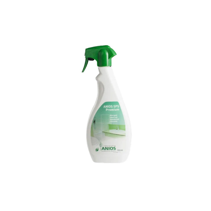 SPS PREMIUM ANIOS- Détergent Détartrant Désinfectant PAE - Spray 750ml