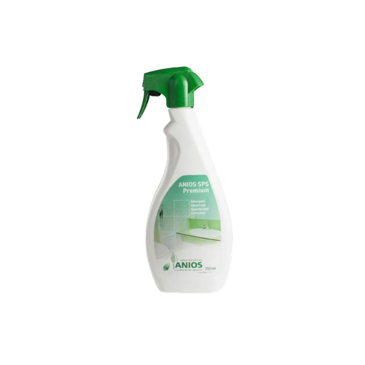 SPS PREMIUM ANIOS- Détergent Détartrant Désinfectant PAE - Spray 750ml
