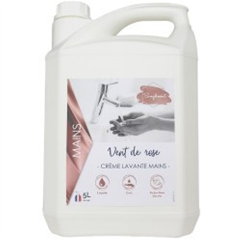 Vent de rose- crème lavante nacrée Blanche -Bidon 5L