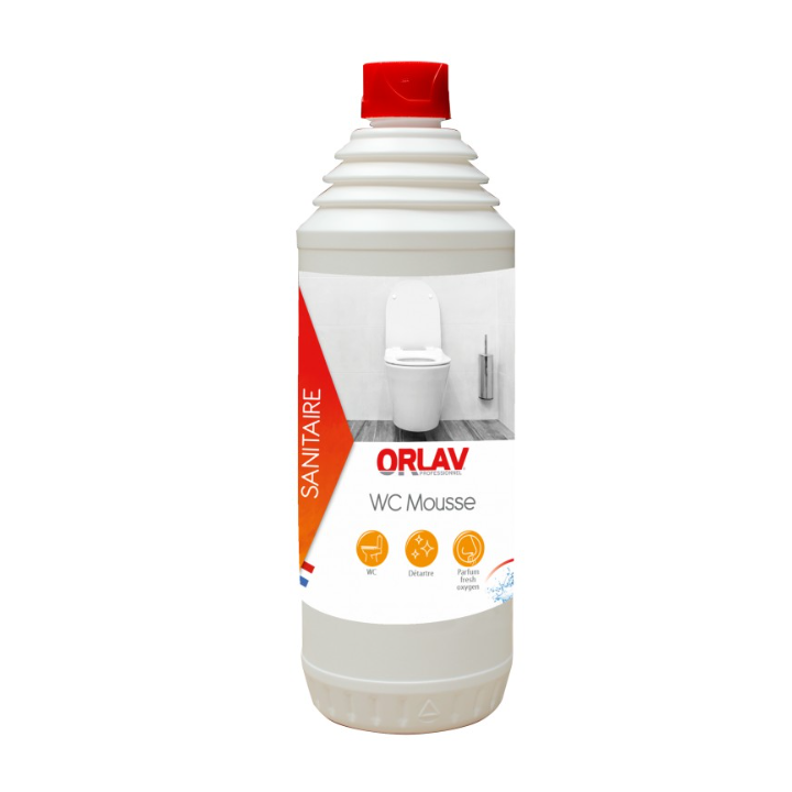 WC Mousse Orlav - Détartrant Surpuissant- Flacon accordéon 1L